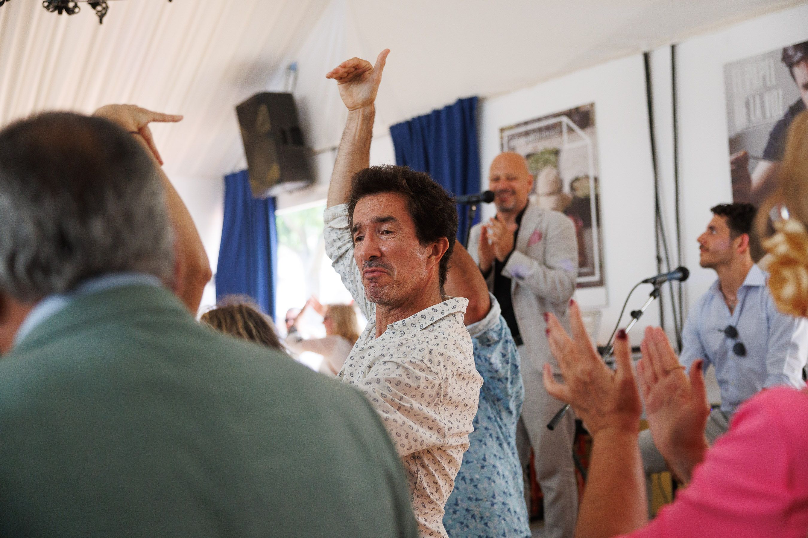 Una actuación flamenca en la Feria de Jerez en la caseta de lavozdelsur.es.
