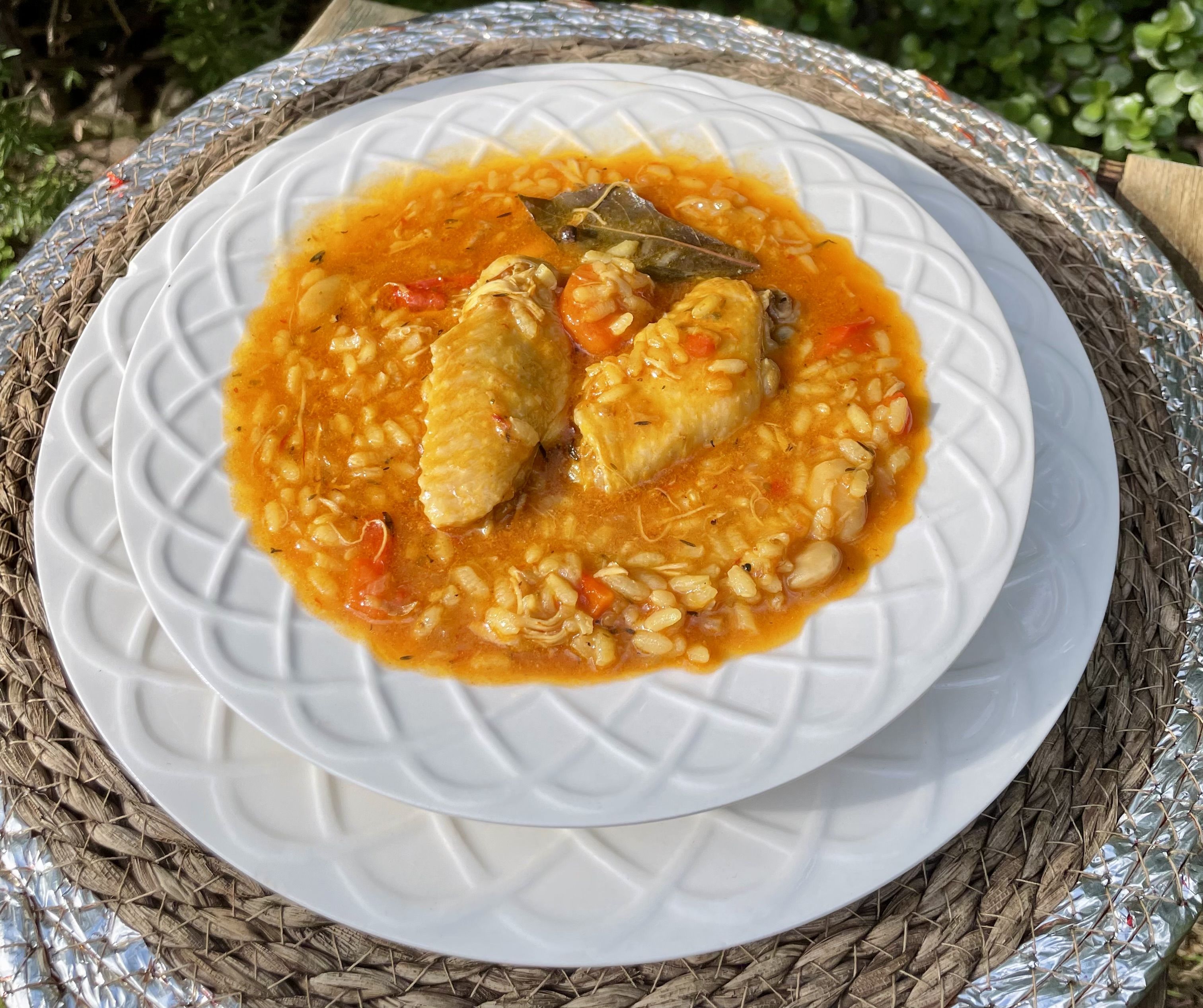 Pollo en salsa.