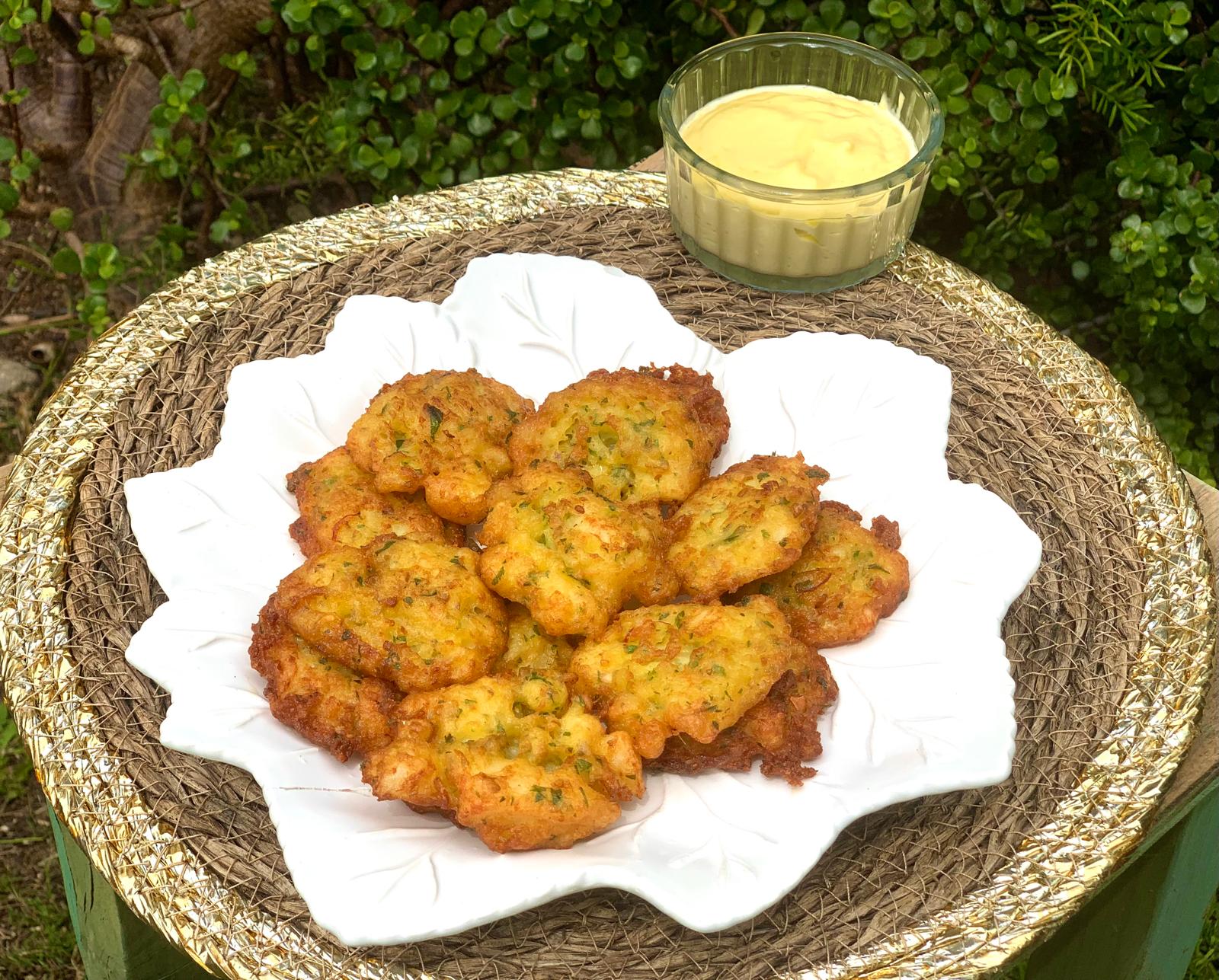 Buñuelos de bacalao.