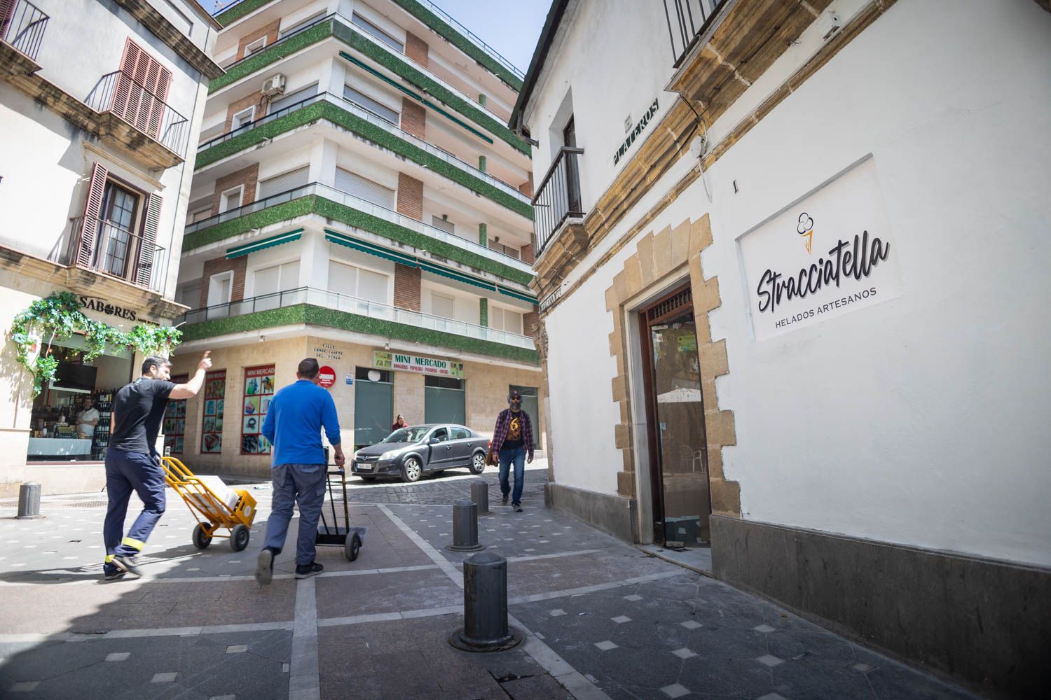 La heladería está ubicada en la Plaza Plateros de Jerez.