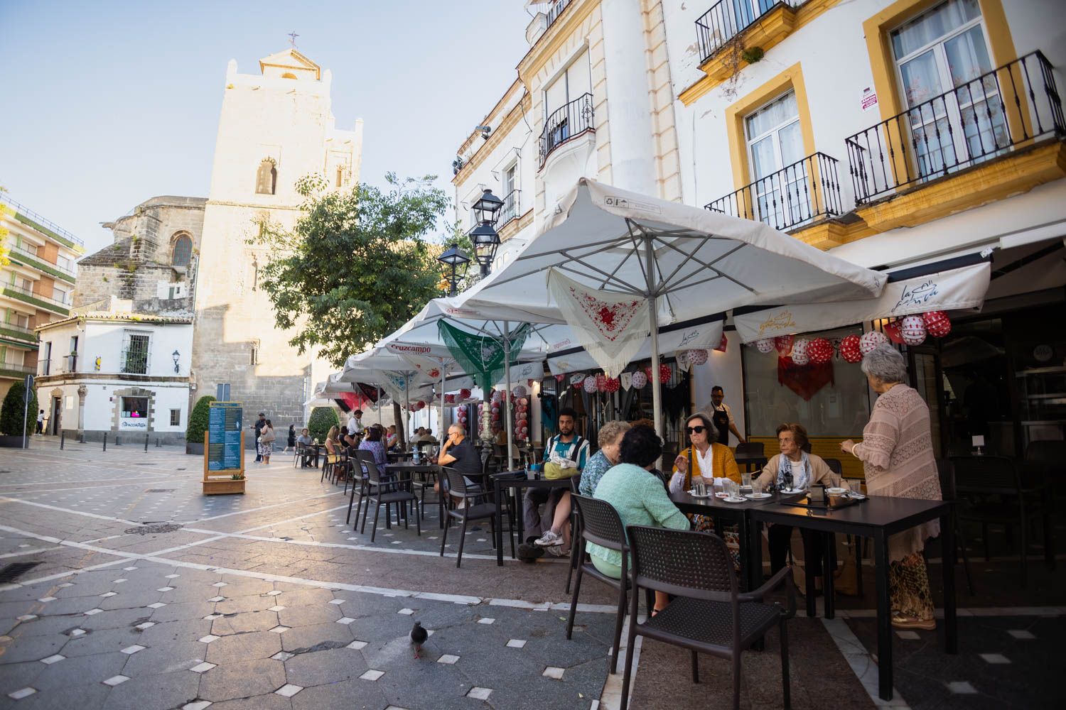 'Buena entrada' en la plaza Plateros, en pleno centro de Jerez.